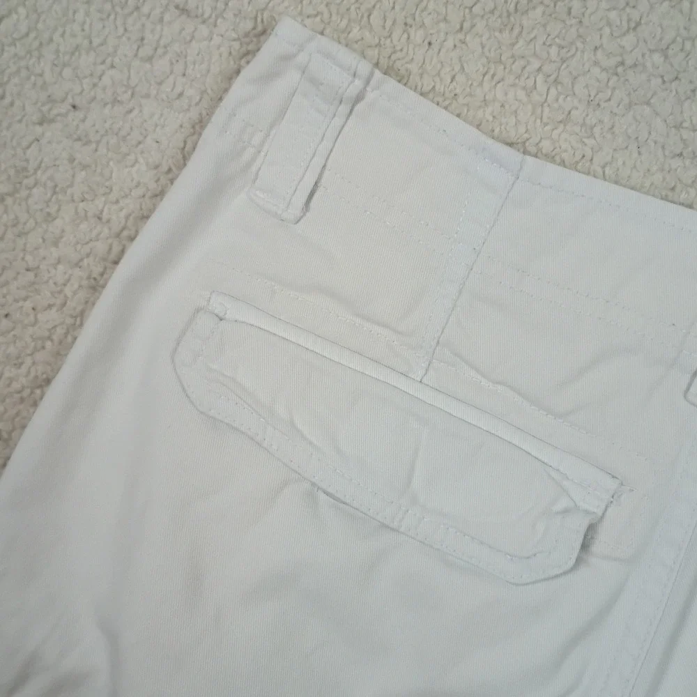 Roebuck and Co Cargo Shorts Mens 30 White 80s Style Utility Casual Cotton